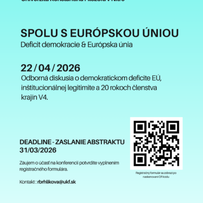 Prihláška na medzinárodnú vedeckú konferenciu